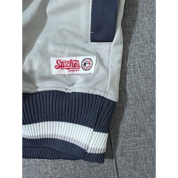 Houston Astros Track Jacket Men 2XL Gray Blue Full Zip Stitches MLB Genuine - Picture 5 of 7